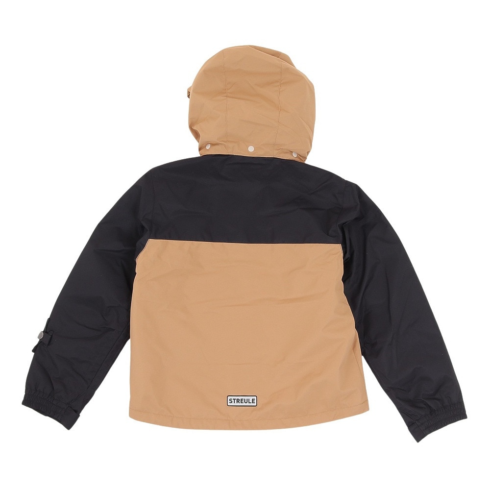 シュトロイレ（STREULE）（キッズ）ジュニア ボーイズ スキーウェア カラーブロックスーツ 上下セット ST23FW0035 BK/BG サイズ調整
