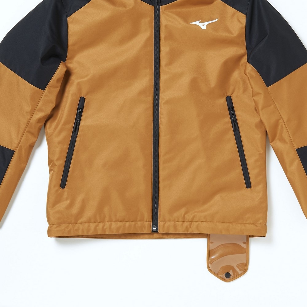 ミズノ（MIZUNO）（キッズ）ジュニア スキーウェア ブレスサーモ スノーソリッドスーツ 上下セット Z2MGA95575 サイズ調整