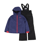 (キッズ)ジュニア プレーイングインザスノー ツーピース 上下セット ESB242P84 NAVY