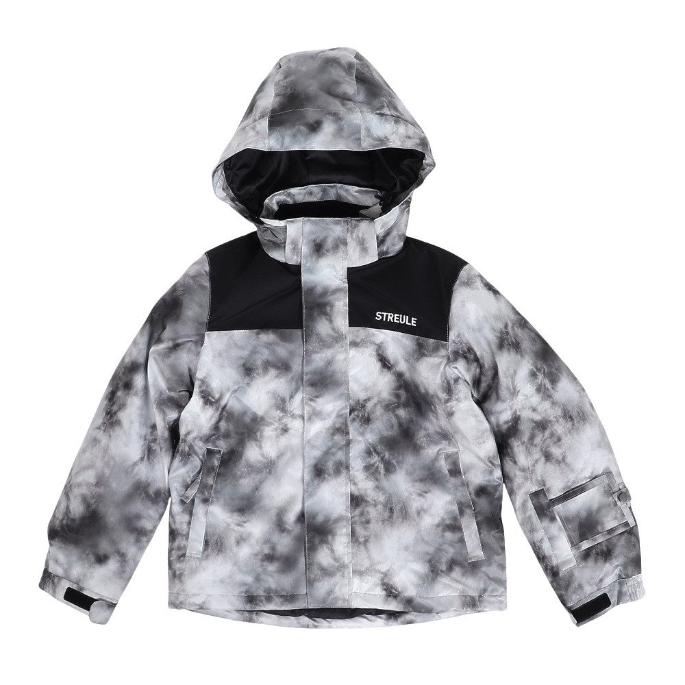シュトロイレ（STREULE）（キッズ）ジュニア スキーウェア 上下セット タイダイブロック スーツ ST25FW0056 WHT