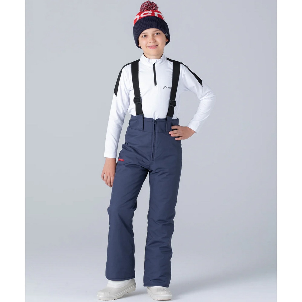 PHENIX（PHENIX）（キッズ）ジュニア アシンメトリカルバイカラーツーピース スキーウェア 上下セット ESB252P82RED