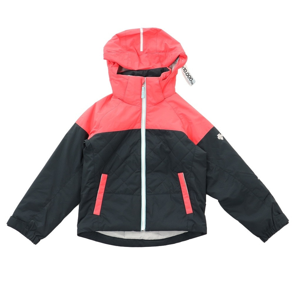 デサント（DESCENTE）（キッズ）スキーウェア スキースーツ 上下セット ガールズ DWJQJH03 BPK ピンク 130 140 150  160 防水 撥水 透湿 丸洗い