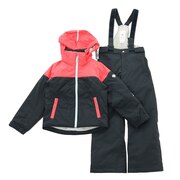デサント（DESCENTE）（キッズ）スキーウェア スキースーツ 上下セット ガールズ DWJQJH03 BPK ピンク 130 140 150 160 防水 撥水 透湿 丸洗い