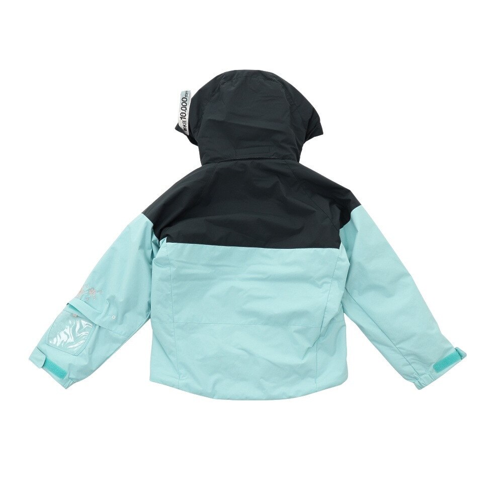 デサント（DESCENTE）（キッズ）スキーウェア スキースーツ 上下セット ガールズ DWJQJH03 MNY ネイビー 130 140 150 160 防水 撥水 透湿 丸洗い