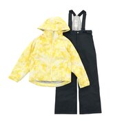 デサント（DESCENTE）（キッズ）スキーウェア スキースーツ 上下セット ガールズ DWJSJH04 LMY イエロー 130 140 150 160 防水 撥水 透湿 丸洗い
