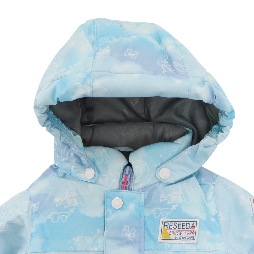 レセーダ（RESEEDA）（キッズ）スキーウエア 上下セット TODDLER SUIT トドラースーツ RES55001 661U850 SKY LIL サイズ調整 スキー スノーボード 雪遊び