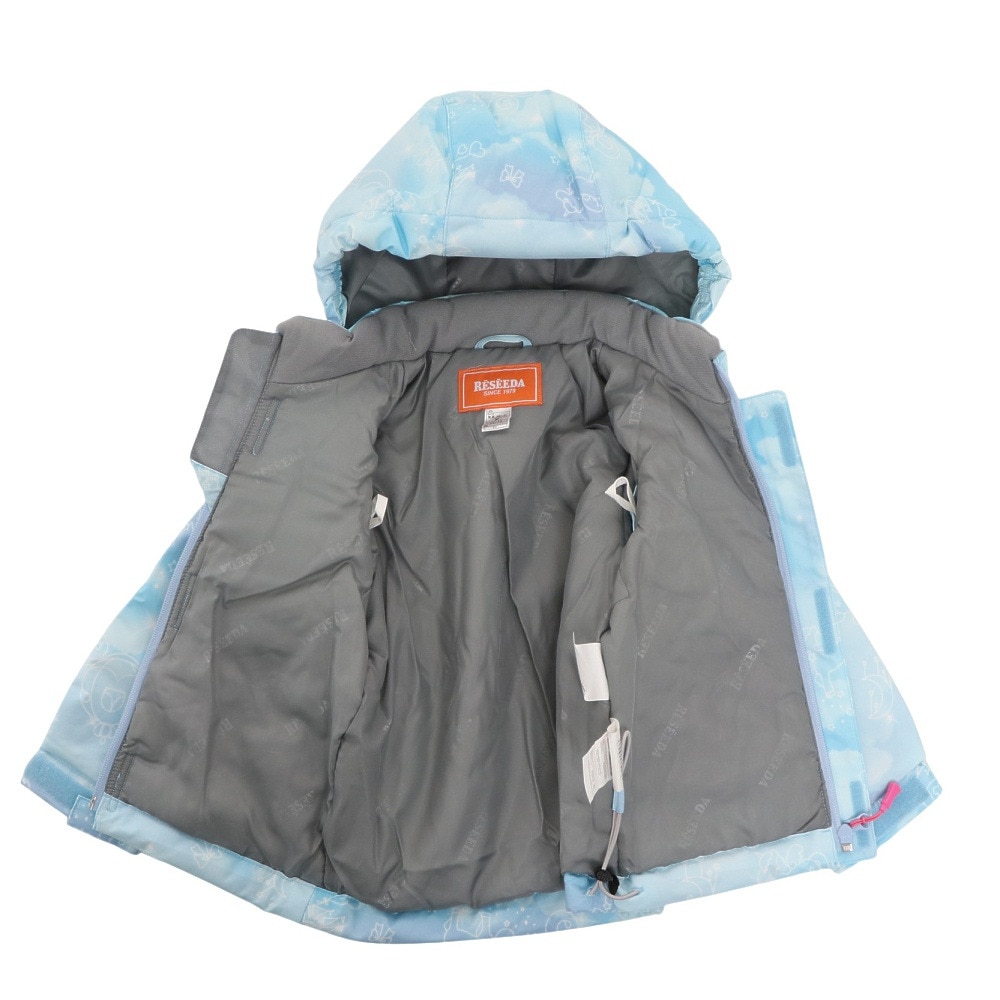 レセーダ（RESEEDA）（キッズ）スキーウエア 上下セット TODDLER SUIT トドラースーツ RES55001 661U850 SKY LIL サイズ調整 スキー スノーボード 雪遊び