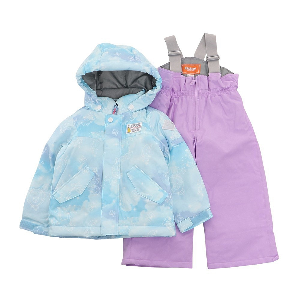 レセーダ（RESEEDA）（キッズ）スキーウエア 上下セット TODDLER SUIT トドラースーツ RES55001 661U850 SKY LIL サイズ調整 スキー スノーボード 雪遊び