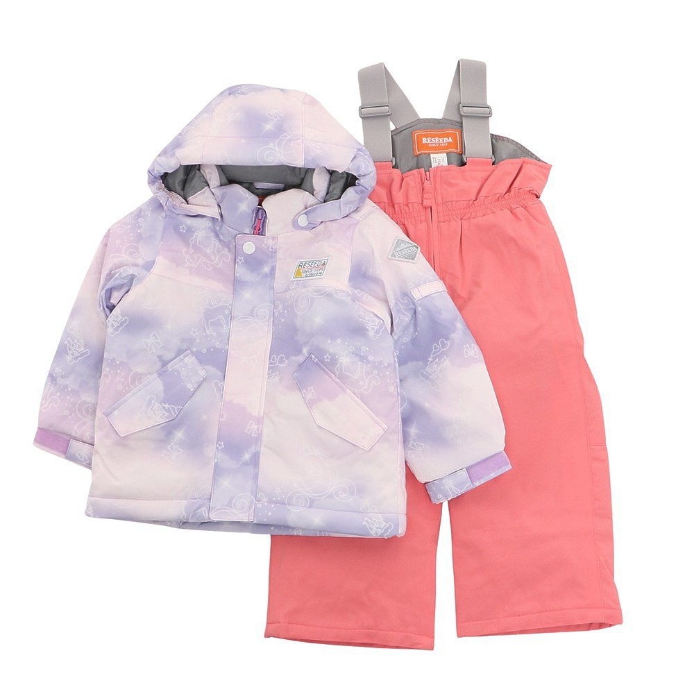レセーダ（RESEEDA）（キッズ）スキーウエア 上下セット TODDLER SUIT トドラースーツ RES55001 832U012 LIL PNK 抗菌 サイズ調整 スキー スノーボード 雪遊び