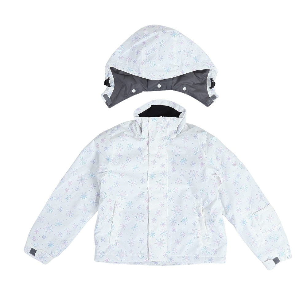 P-PRITY（P-PRITY）（キッズ）ジュニア スキーウェア セット ガールズ スノーフレークミックススーツ 321NN2HHM0042 WHT ホワイト サイズ調整 抗菌