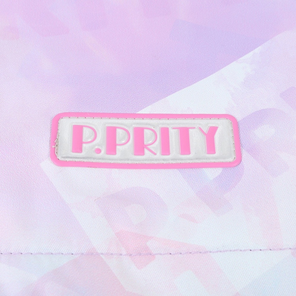 P-PRITY（P-PRITY）（キッズ）ジュニア スキーウェア スーツ セット ガールズ タイポグラフィ PPRITY 321NN2HHM0043 PNK ピンク サイズ調整 抗菌