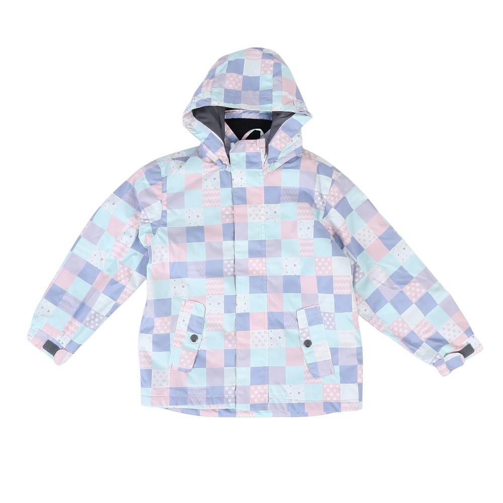 P-PRITY（P-PRITY）（キッズ）ジュニア スキーウェア スーツ ビブパンツ セット ガールズ タイポグラフティ 321NN2HHM0047 LVD サイズ調整 抗菌