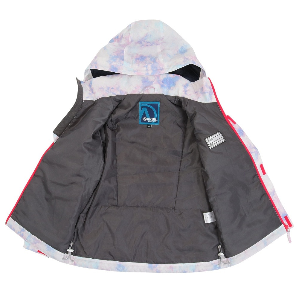 エアボーン（ARBN）（キッズ）ジュニア スキーウェア 上下セット サイズ調整 23 MISTY GIRL スーツ AB33WW1406J LAV 抗菌防臭 120 130 140 150 160