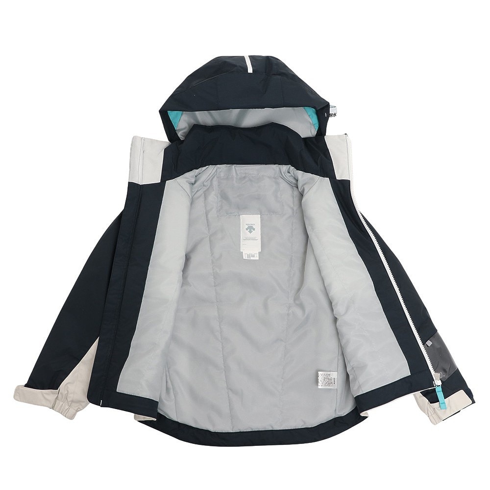 デサント（DESCENTE）（キッズ）スキーウエア ガールズ スーツ DWJUJH03X NNY ネイビー サイズ調整 130 140 150 160 スキー スノーボード 雪遊び