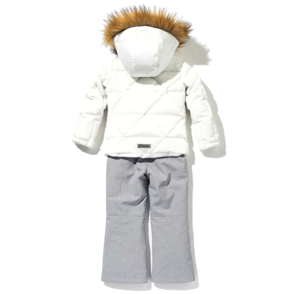 フェニックス（PHENIX）（キッズ）ジュニア スキーウェア 上下セット STAR JEWEL Jr TWO-PIECE ESG222P55 WHITE ホワイト サイズ調整 雪あそび