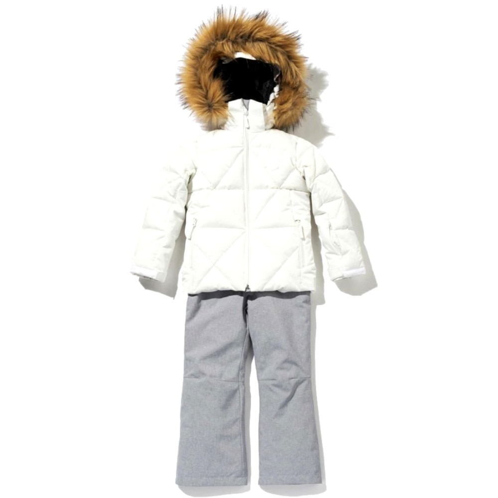 フェニックス（PHENIX）（キッズ）ジュニア スキーウェア 上下セット STAR JEWEL Jr TWO-PIECE ESG222P55 WHITE ホワイト サイズ調整 雪あそび