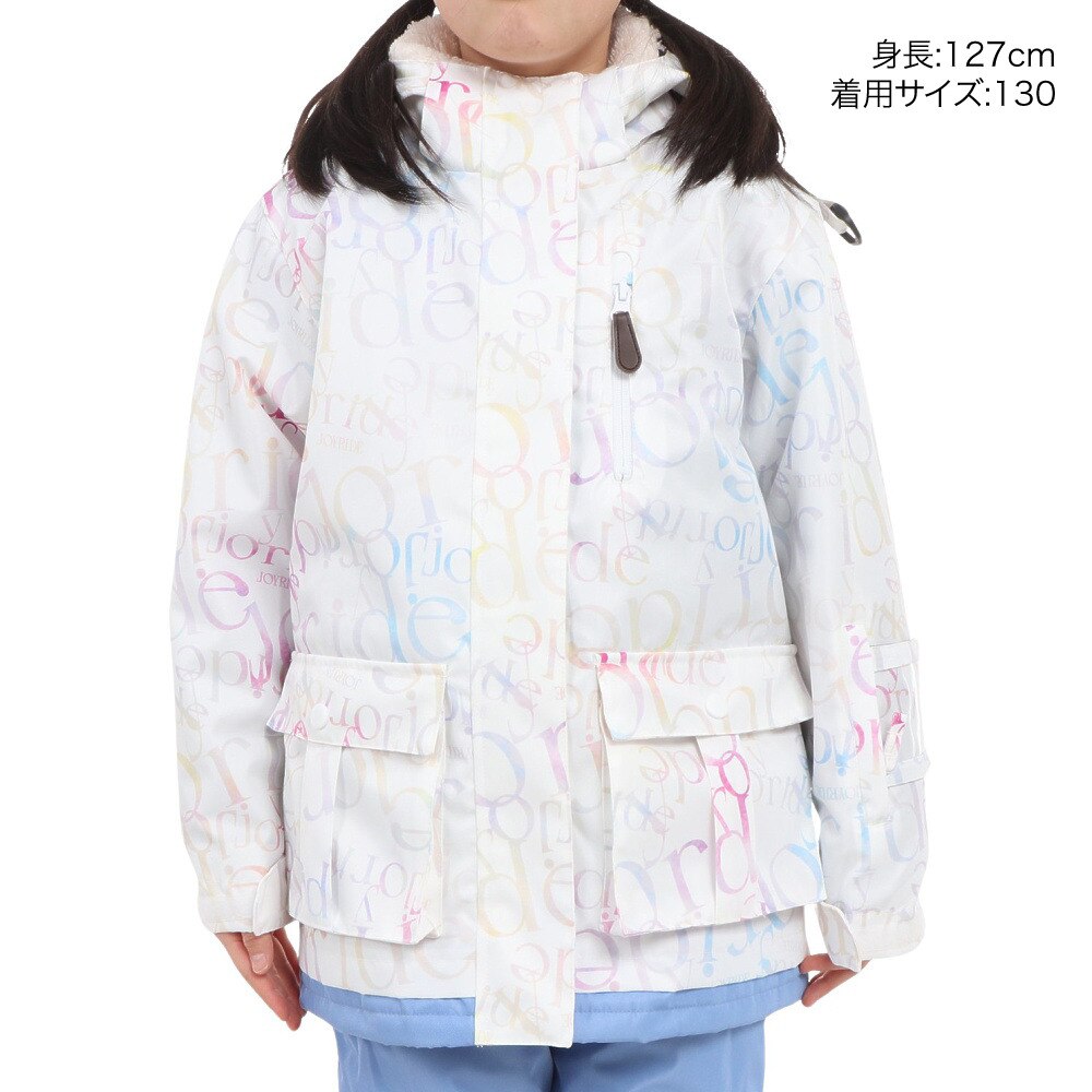 ジョイライド（キッズ）ジュニア スキーウエア 上下セット ガールズスーツ JOG-4312-WHT
