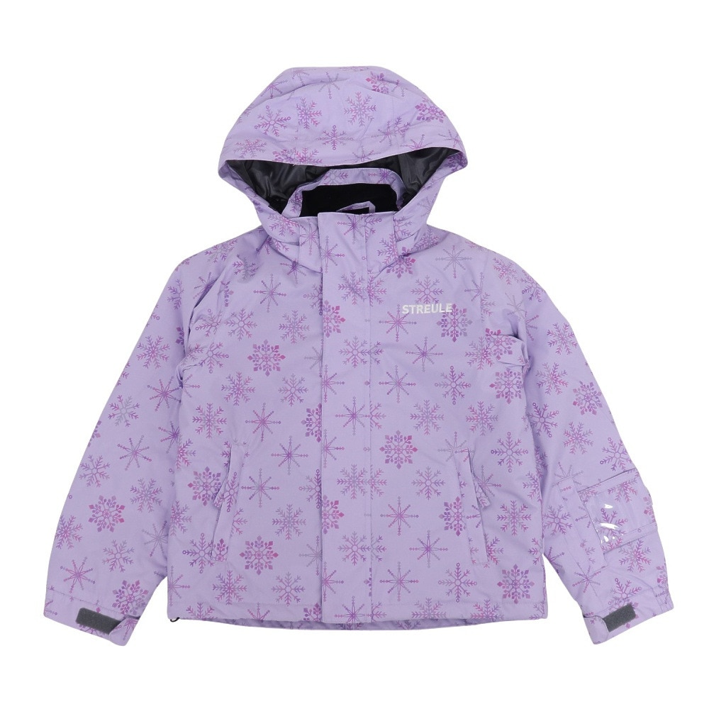 シュトロイレ（STREULE）（キッズ）ジュニア ガールズ スノーフレークスーツ 上下セット ST23FW0037 LVD サイズ調整