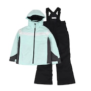 (キッズ)ジュニア カーブラインスリーブス ツーピース 上下セット ESG242P93 PALE BLUE