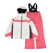 (キッズ)ジュニア カーブラインスリーブス ツーピース 上下セット ESG242P93 WHITE