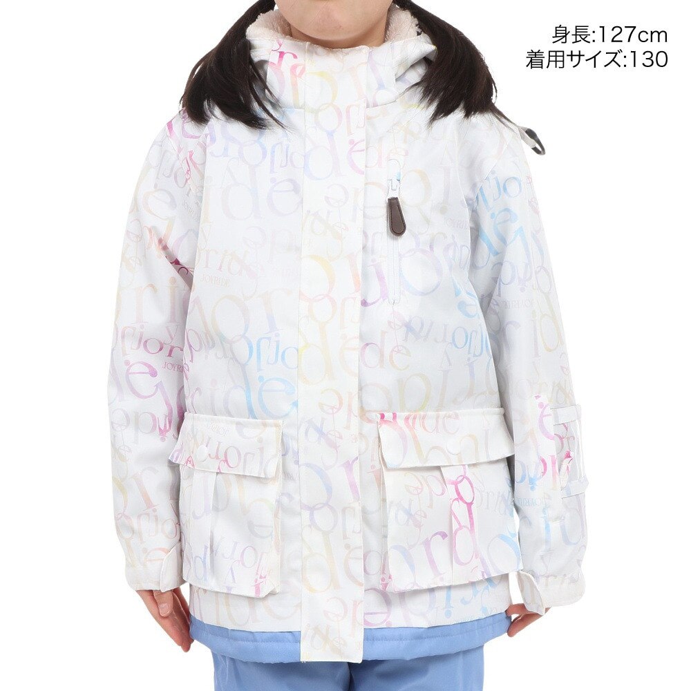 ジョイライド（キッズ）ジュニア スキーウエア 上下セット ガールズスーツ JOG-4312-WHT