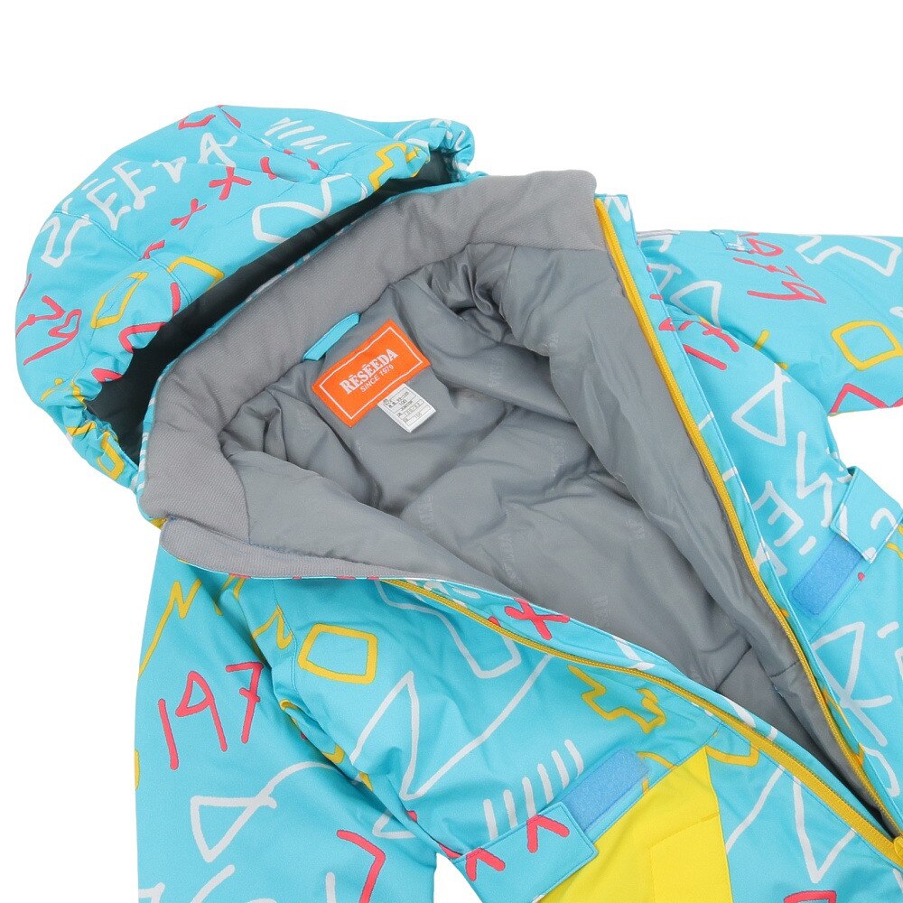 レセーダ（RESEEDA）（キッズ）スキーウェア ワンピース トドラースーツ REO56006 612G 雪遊び サイズ調整