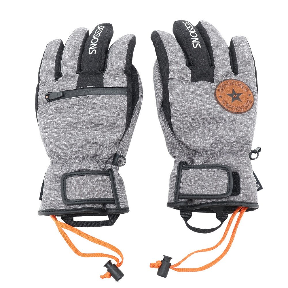 セッションズ（SESSIONS）（メンズ）スキー スノーボード 手袋 5本指グローブ 2220222 GRY