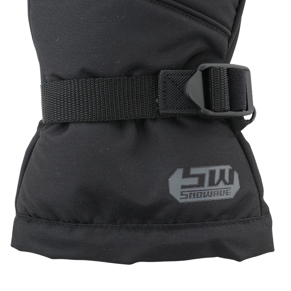 スノーウェイブ（SNOW WABE）（メンズ）スノーグローブ ウインターグローブ GLOVE 五指グローブ 22SW001M BLK スキー スノーボード