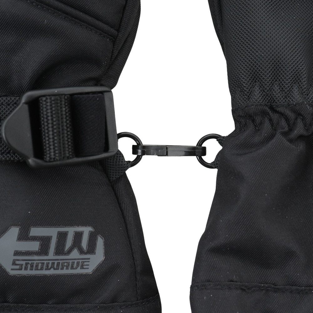 スノーウェイブ（SNOW WABE）（メンズ）スノーグローブ ウインターグローブ GLOVE 五指グローブ 22SW001M BLK スキー スノーボード