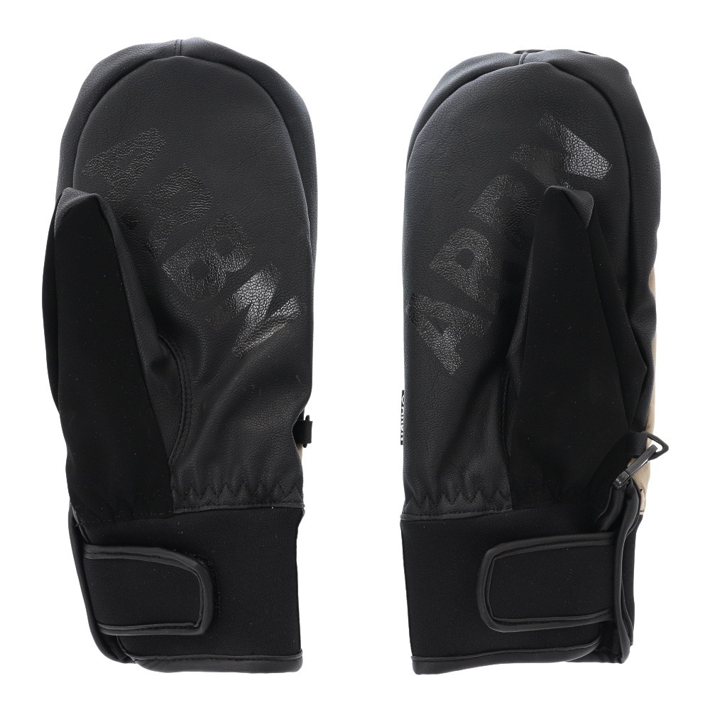 エアボーン（ARBN）（メンズ）グローブ スノーボード スノボ スキー PANEL MITTEN ABG11127 BEIGE 中綿 保温 ★★★