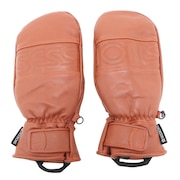 (メンズ)グローブ スキー スノーボード スノボ メンズ レザー ブラウン ALL LEATHER MITTEN 2220221 CML