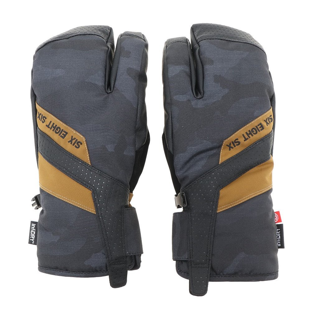 シックスエイトシックス（686）（メンズ）スキー スノーボード Hawkeye Trigger Mitt ミトングローブ M2WGLV111 BLACK CAMO