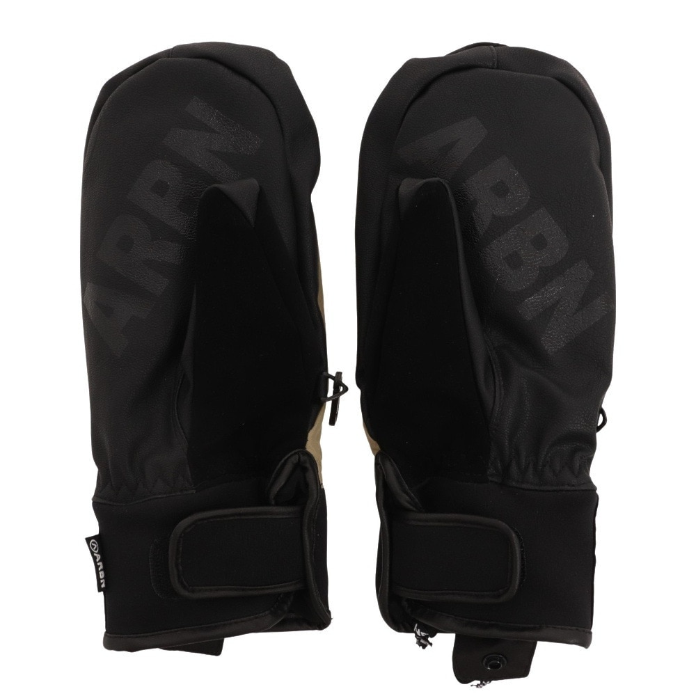 エアボーン（ARBN）（メンズ）グローブ ミトン スノーボード スノボ スキー メンズ ブラック ウィンターグローブ ABG12128 BLK 防水 はっ水