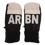 エアボーン（ARBN）（メンズ、レディース）グローブ ミトン スキー スノーボード スノボ 手袋 ブラック ウィンターグローブ ABG12128 IGRY 防水 はっ水