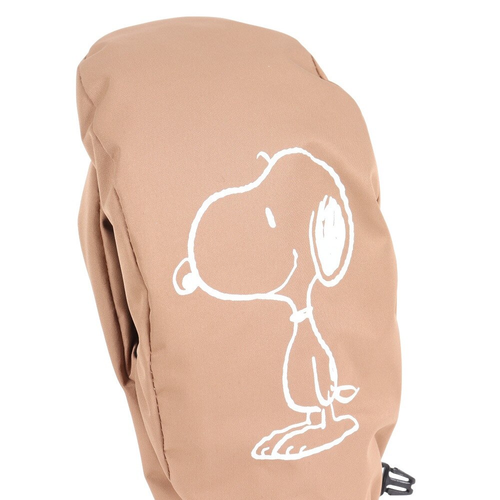 ベスプ（VESP）（メンズ、レディース）ミトングローブ スキー スノーボード スヌーピー Peanuts Collaboration Light Warm Mitten SNMG1030TAN