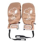 ベスプ（VESP）（メンズ、レディース）ミトングローブ スキー スノーボード スヌーピー Peanuts Collaboration Light Warm Mitten SNMG1030TAN