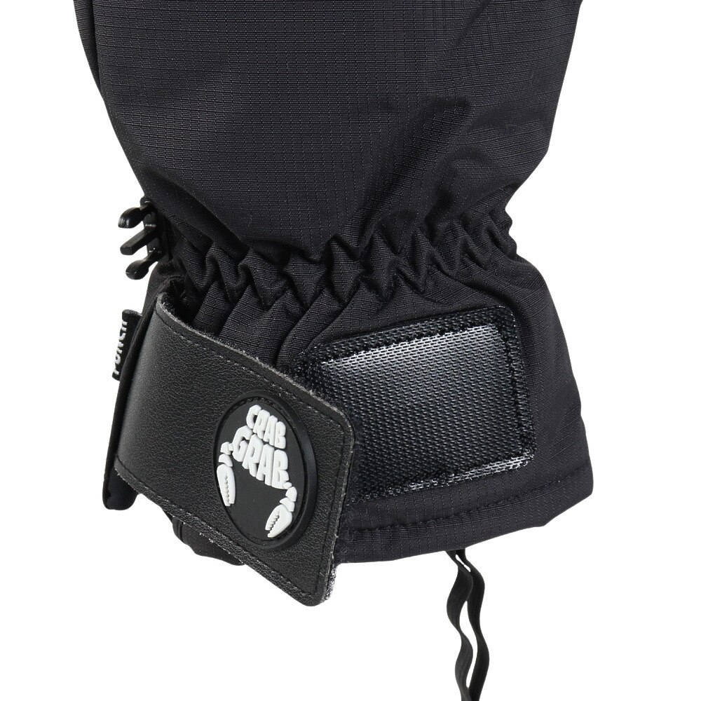 クラブグラブ（CRABGRAB）（メンズ）グローブ ミトン スノーボード 23-24 PUNCH MITTEN BLK サイズL