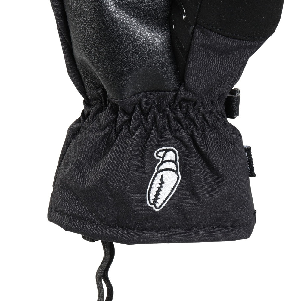 クラブグラブ（CRABGRAB）（メンズ）グローブ ミトン スノーボード 23-24 PUNCH MITTEN BLK サイズL