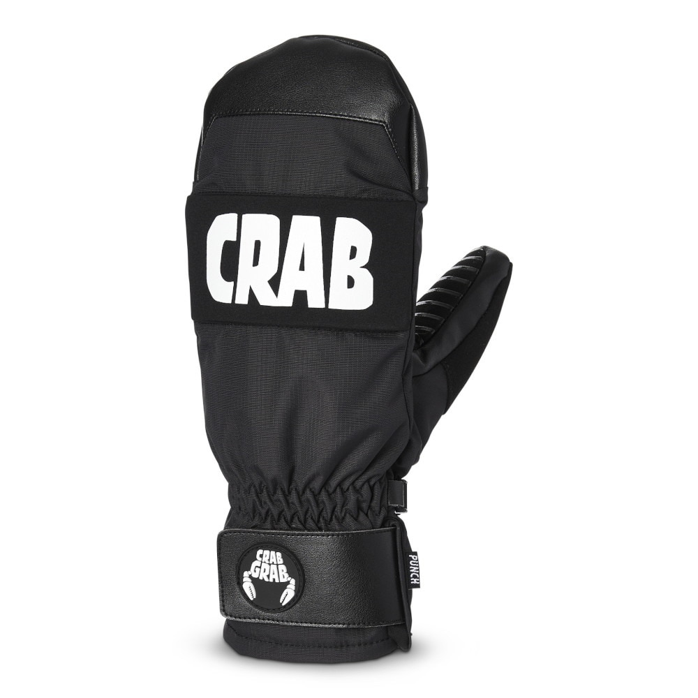 クラブグラブ（CRABGRAB）（メンズ）グローブ ミトン スノーボード 23-24 PUNCH MITTEN BLK サイズS
