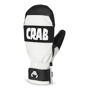 クラブグラブ（CRABGRAB）（メンズ）グローブ ミトン スノーボード 23-24 PUNCH MITTEN WHT サイズM