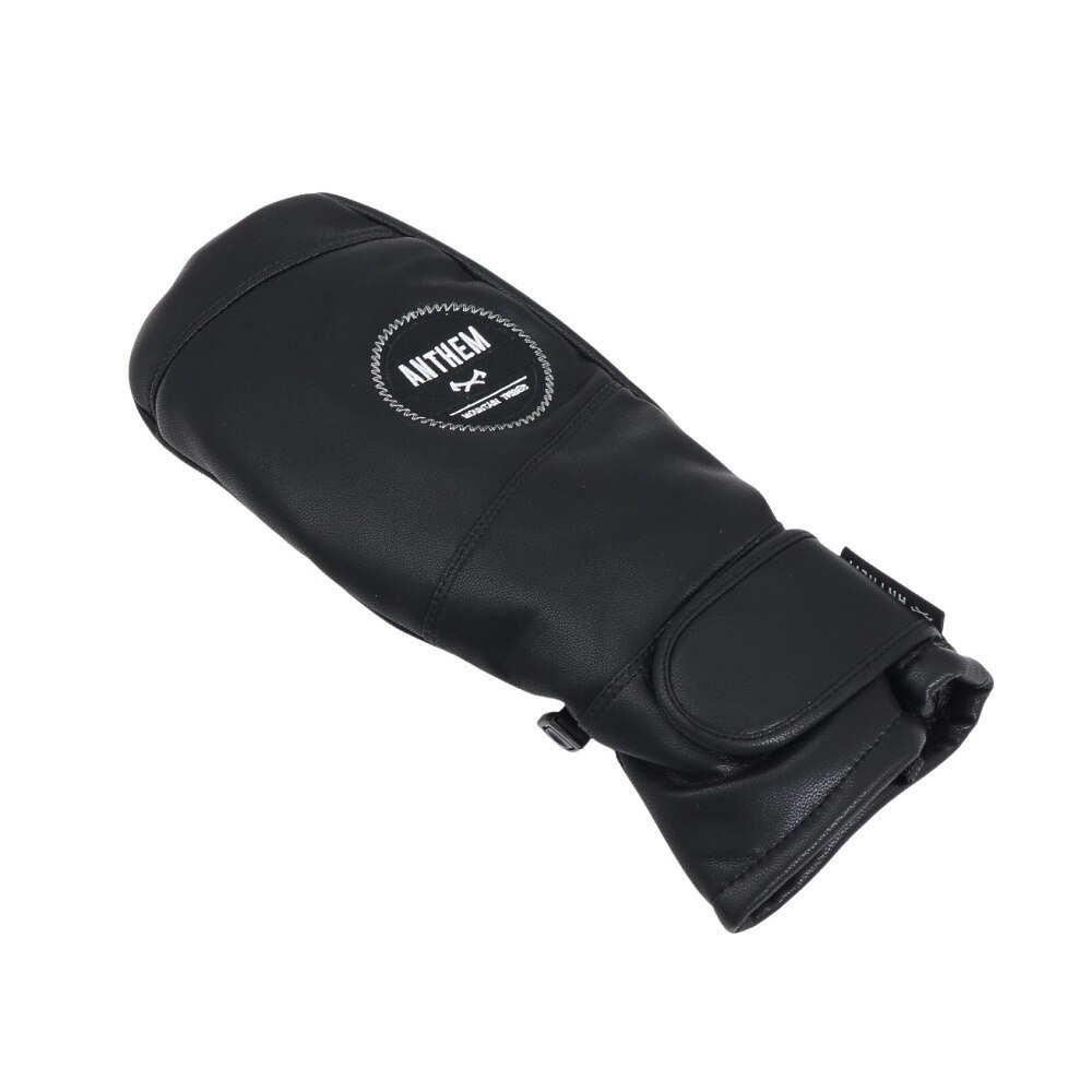 アンセム（ANTHEM）（メンズ）手袋 ウィンターグローブ フェイクレザー ミトン ブラック AG2405032