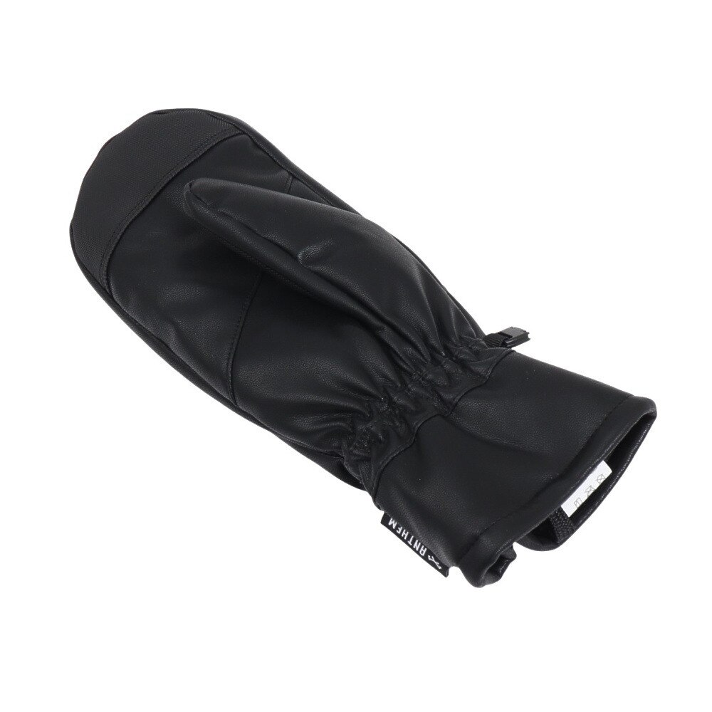 アンセム（ANTHEM）（メンズ）手袋 ウィンターグローブ フェイクレザー ミトン ブラック AG2405032