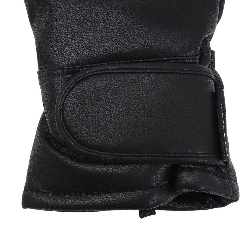 アンセム（ANTHEM）（メンズ）手袋 ウィンターグローブ フェイクレザー ミトン ブラック AG2405032