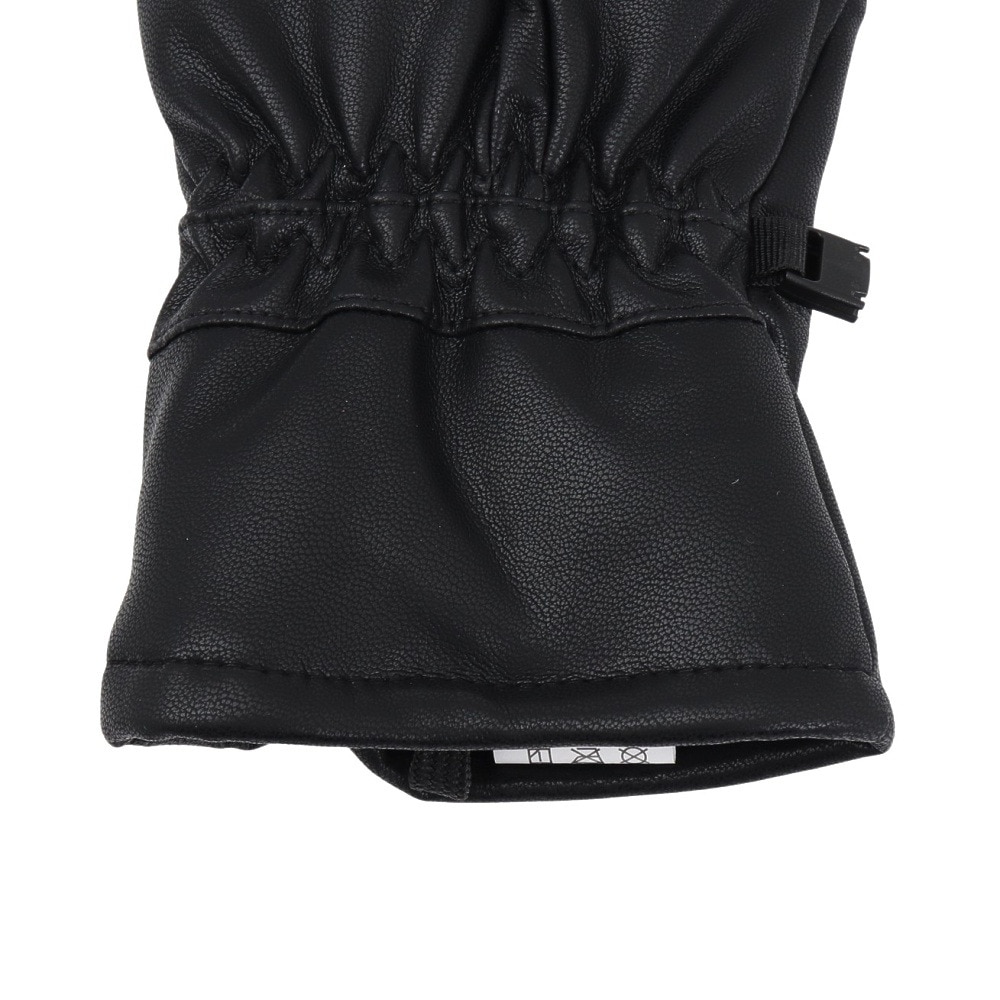 アンセム（ANTHEM）（メンズ）手袋 ウィンターグローブ フェイクレザー ミトン ブラック AG2405032