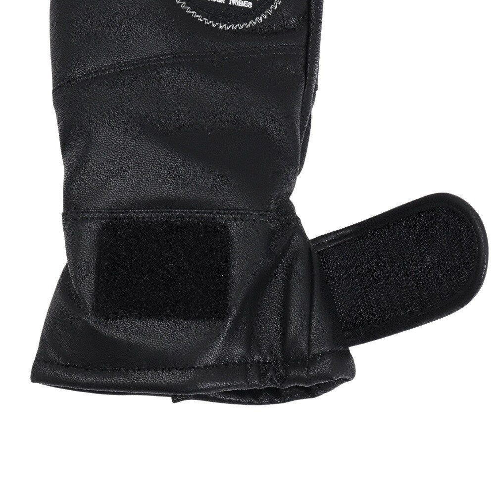 アンセム（ANTHEM）（メンズ）手袋 ウィンターグローブ フェイクレザー ミトン ブラック AG2405032