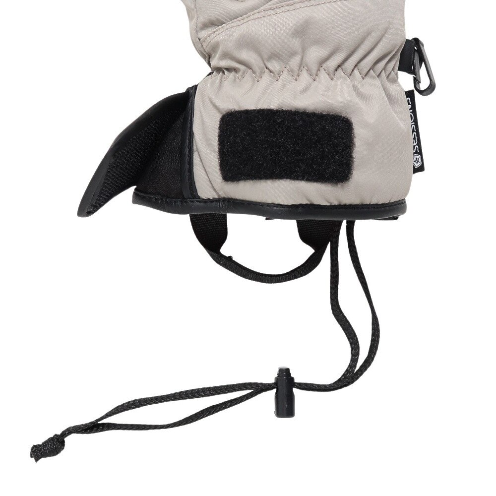 セッションズ（SESSIONS）（メンズ、レディース）ウインター ジッパーミトングローブ 25020302 GRY