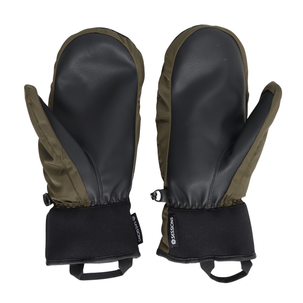 セッションズ（SESSIONS）（メンズ、レディース）ウインター ジッパーミトングローブ 25020302 KHAKI