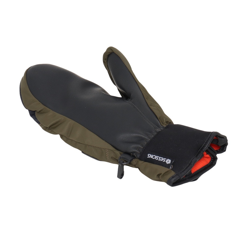 セッションズ（SESSIONS）（メンズ、レディース）ウインター ジッパーミトングローブ 25020302 KHAKI