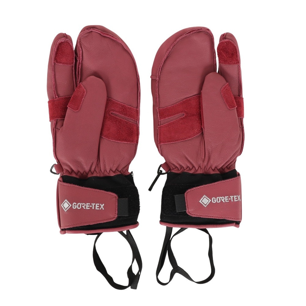 ミズノ（MIZUNO）（メンズ、レディース）スキーグローブ LEATHER 3FIN