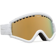 エレクトリック（ELECTRIC）（メンズ）ゴーグル スキー スノーボード スノボ 眼鏡対応 23 EGV マットスペホワイト EGVSW GOLD 